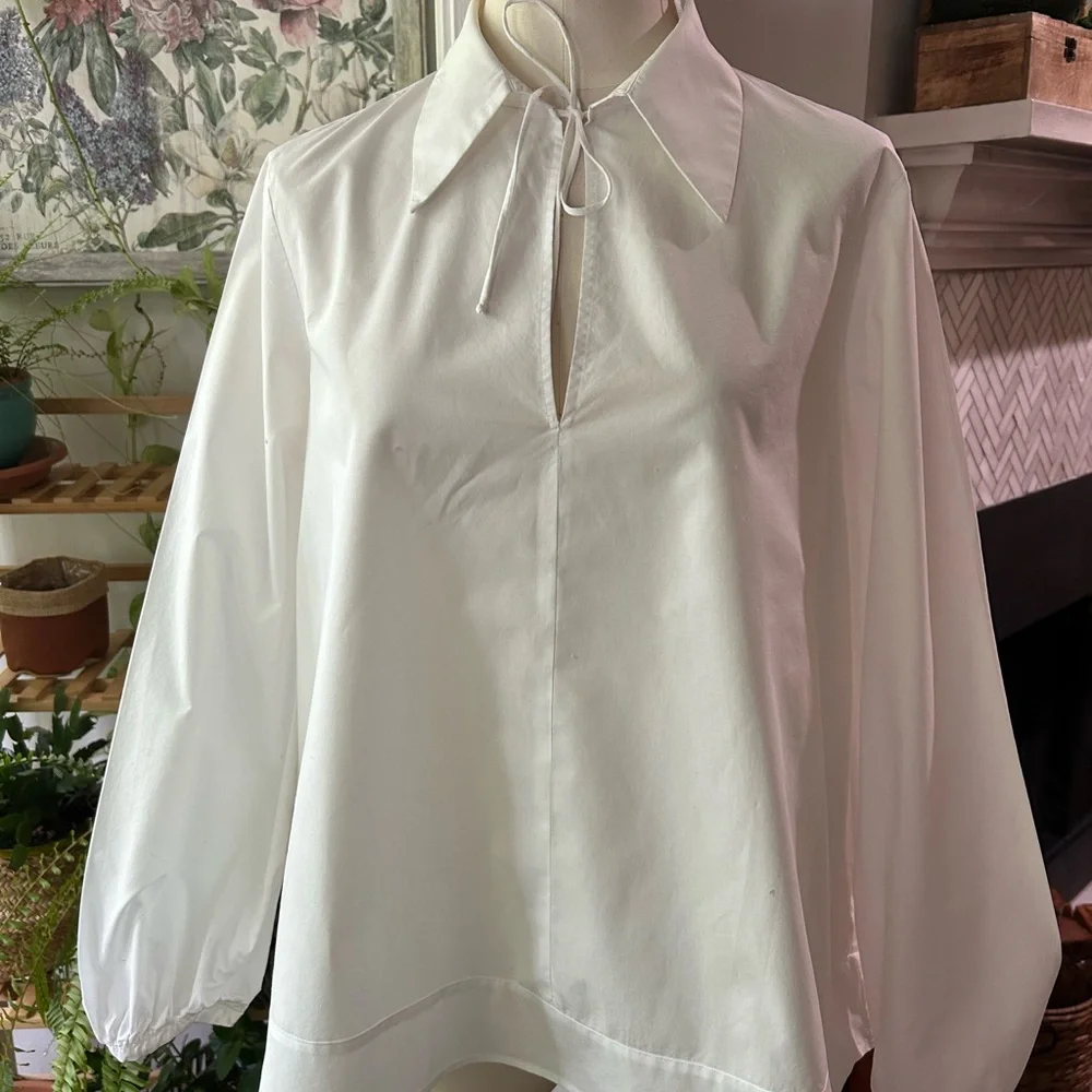 White long sleeves Zara shirt! Size M - Picture 4 of 12